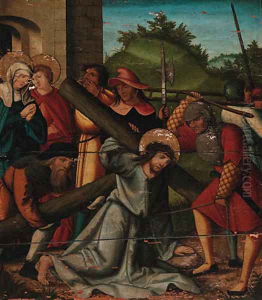 Christ carrying the Cross Oil Painting by Hans Leonard Schauffelein