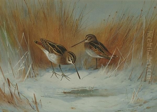 The Frost-bound Spring Oil Painting by Archibald Thorburn