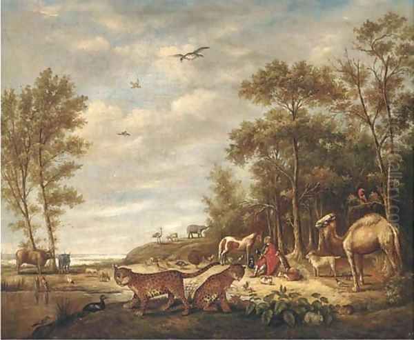 Orpheus charming the animals 2 Oil Painting by Roelandt Jacobsz Savery