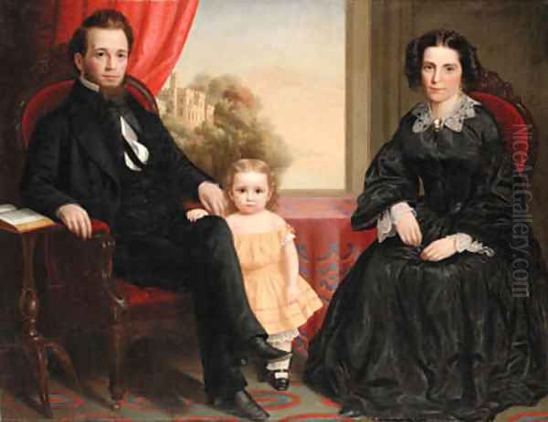 Family Portrait Oil Painting by American School