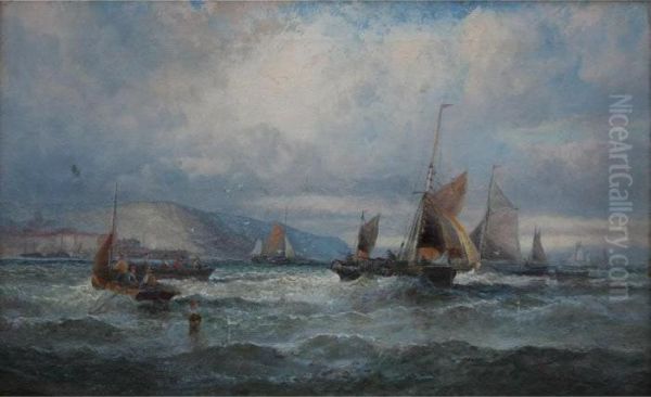 A Fresh Breeze, Devon Oil Painting by William A. Thornley Or Thornber