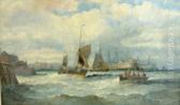 Dartmouth Oil Painting by William A. Thornley Or Thornber