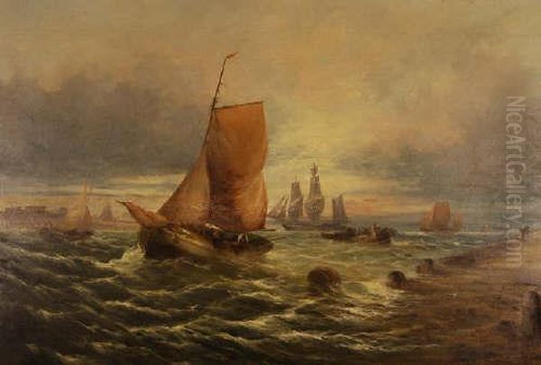 Untitled Oil Painting by William A. Thornley Or Thornber