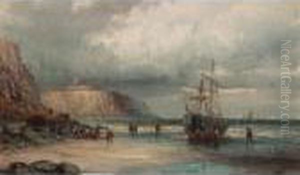 Before The Storm; After The Storm Oil Painting by William A. Thornley Or Thornber