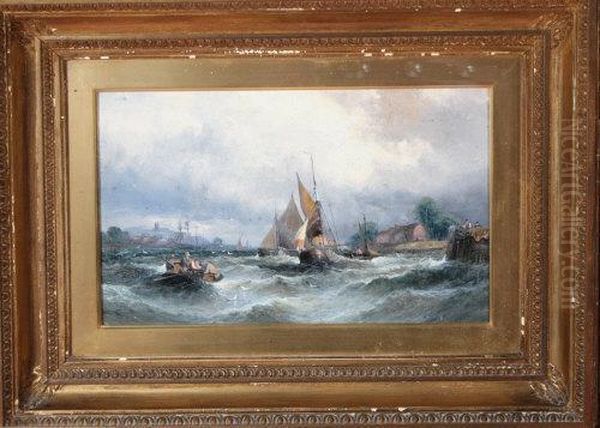 Off Hastings Oil Painting by William Georges Thornley