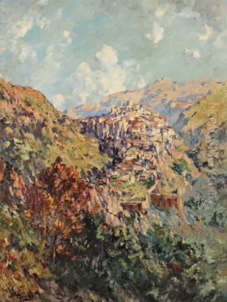 Le Village De Montagne Oil Painting by William Georges Thornley