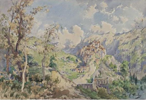 Paysage De Corse Oil Painting by William Georges Thornley