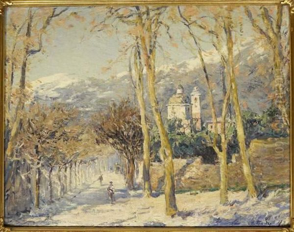 Promenade A Grasse Oil Painting by William Georges Thornley