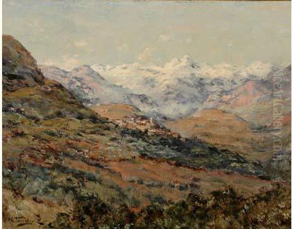 Paysage De Montagne Oil Painting by William Georges Thornley