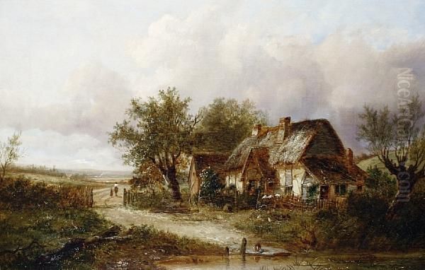 A Country Cottage by Joseph Thors