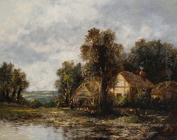 Suffolk Landscape Oil Painting by Joseph Thors