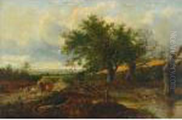 The Hay Harvest Wagon Oil Painting by Joseph Thors