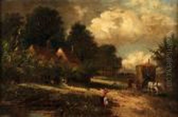 The Caravan Oil Painting by Joseph Thors