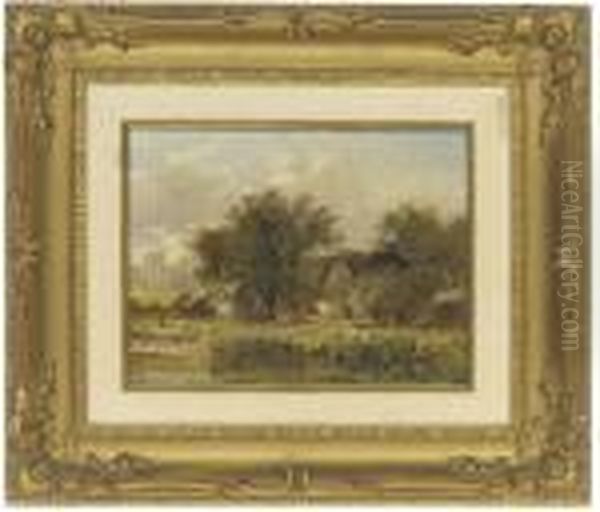 Near Guilford, Surrey Oil Painting by Joseph Thors