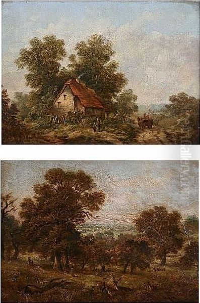 Richmond Park Near Kingston Gate Oil Painting by Joseph Thors