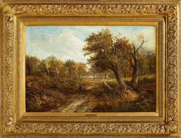 Campagna Inglese, La Raccolta Della Legna Oil Painting by Joseph Thors