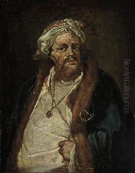 Portrait Of A Gentleman, Half-length, In Oriental Costume Oil Painting by Giovanni Battista Tiepolo