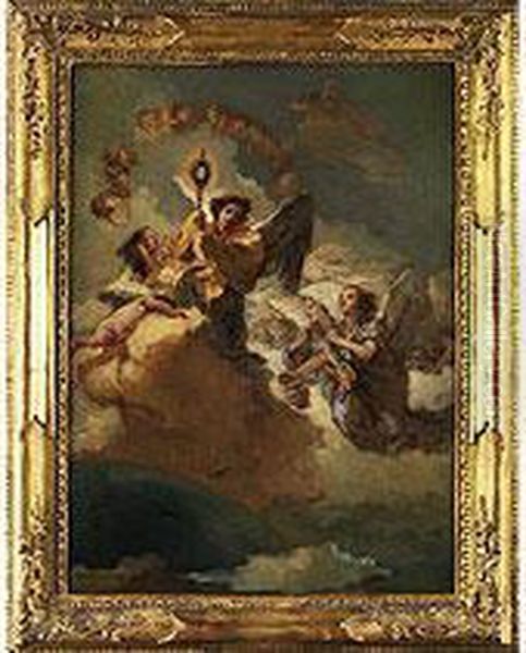 Apotheose Der Heiligen Eucharistie Oil Painting by Giovanni Battista Tiepolo