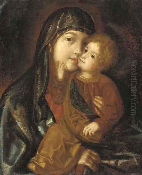 The Virgin and Child 2 Oil Painting by South German School