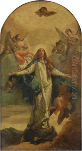 L'immaculee Conception Oil Painting by Giovanni Battista Tiepolo