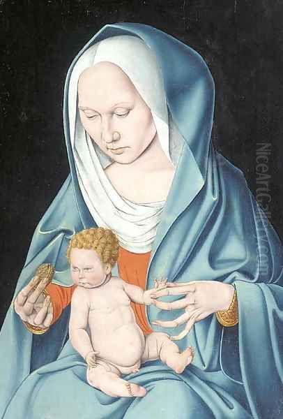 The Virgin and Child Oil Painting by South German School