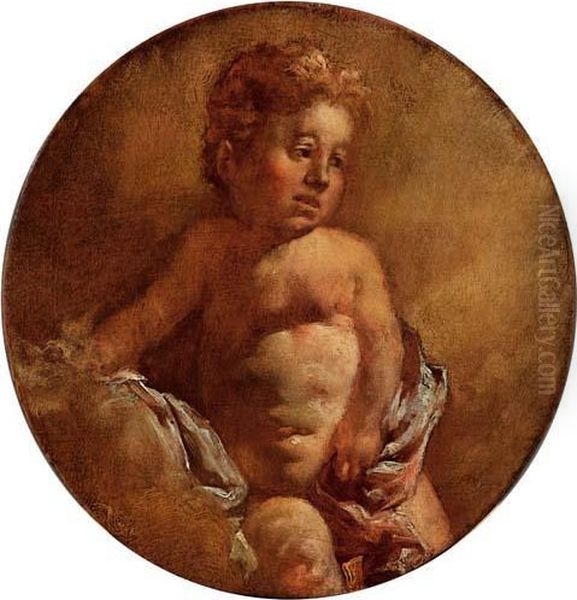 Putto Oil Painting by Giovanni Battista Tiepolo