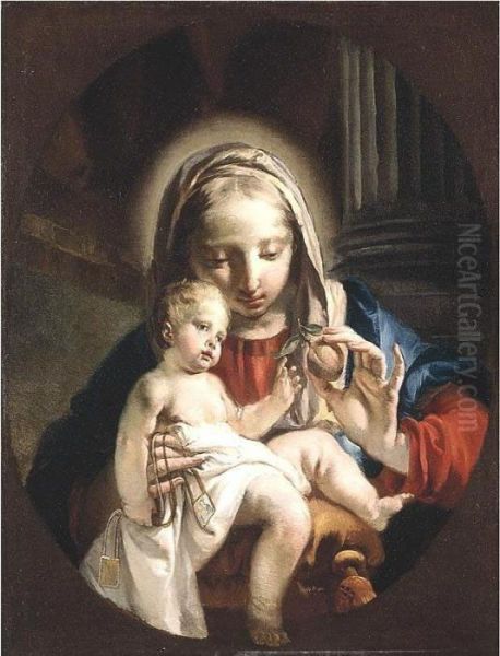 Madonna And Child Oil Painting by Giovanni Battista Tiepolo