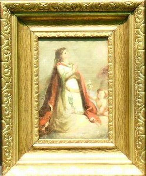 Figure Praying Oil Painting by Giovanni Battista Tiepolo