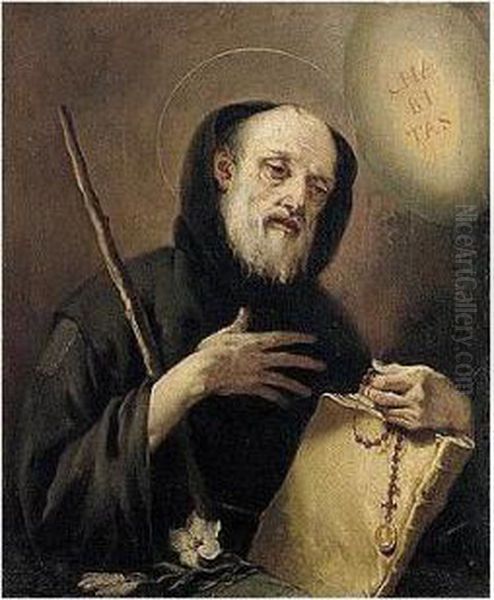 Saint Francis Of Paola Oil Painting by Giovanni Battista Tiepolo