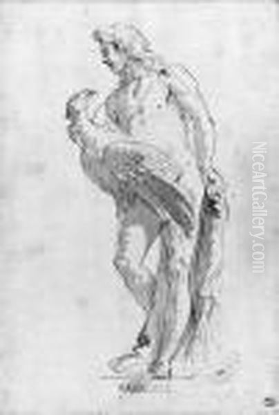 Ganymede: Design For Garden Statuary Oil Painting by Giovanni Battista Tiepolo