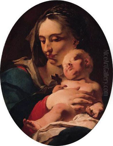 The Madonna And Child Oil Painting by Giovanni Battista Tiepolo