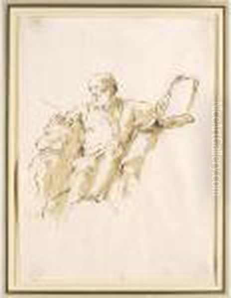 St. Mark The Evangelist Oil Painting by Giovanni Domenico Tiepolo