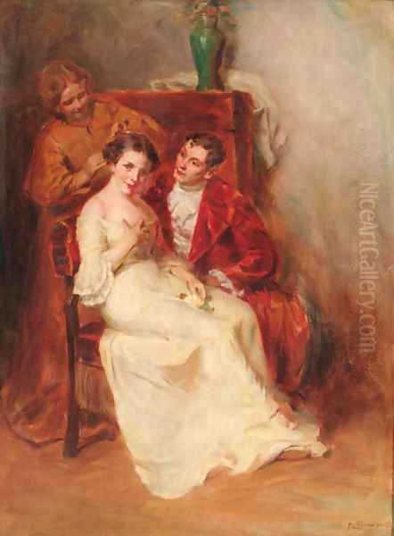 Before the wedding Oil Painting by Hungarian School