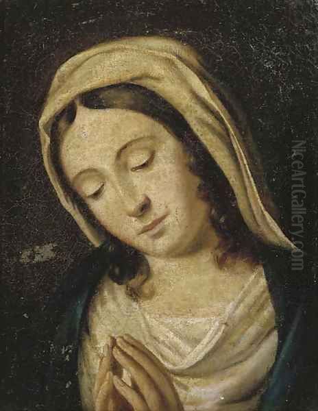 The Madonna at prayer 3 Oil Painting by Giovanni Battista Salvi, Il Sassoferato