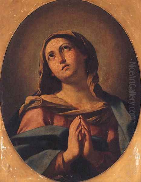 The Virgin at prayer Oil Painting by Giovanni Battista Salvi, Il Sassoferrato