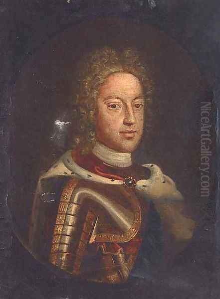 Portrait of Prince James Francis Edward Stuart (1688-1766) 'The Old Pretender' Oil Painting by Scottish School