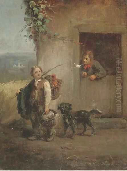 Returning from market Oil Painting by William Joseph Shayer