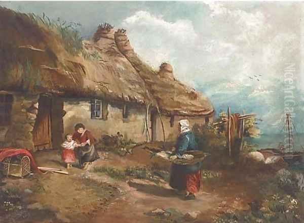 The fishmonger, Clonakilty, Munster Oil Painting by Irish School