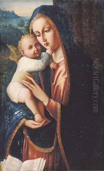 The Madonna and Child 2 Oil Painting by Andrea Solario