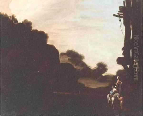 The Good Samaritan Oil Painting by Carlo Saraceni