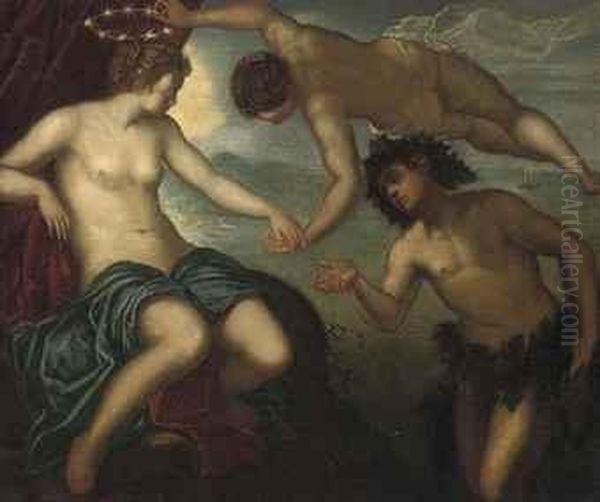 Bacchus And Ariadne Oil Painting by Jacopo Robusti, II Tintoretto