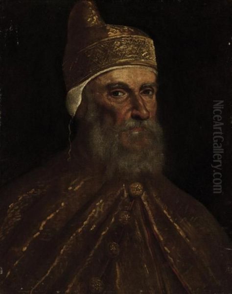 Portrait Of A Doge Oil Painting by Jacopo Robusti, II Tintoretto