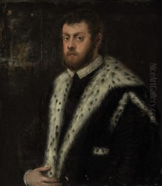 Portrait Of A Gentleman Oil Painting by Jacopo Robusti, II Tintoretto