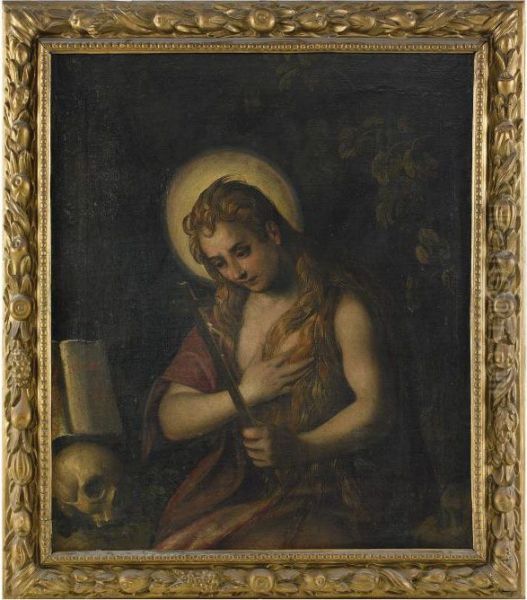 Den Botfardige Maria Magdalena Oil Painting by Jacopo Robusti, II Tintoretto