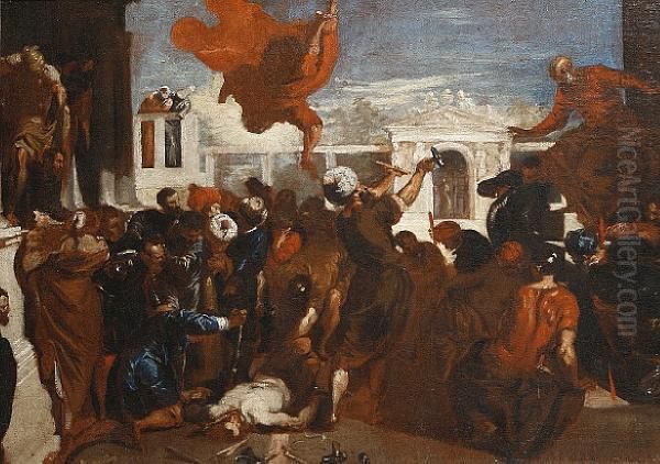 The Miracle Of St Mark Oil Painting by Jacopo Robusti, II Tintoretto