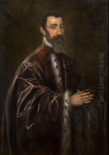 Ritratto Di Senatore Veneziano Oil Painting by Jacopo Robusti, II Tintoretto