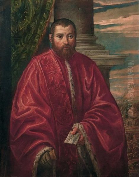 Ritratto Di Costantino Priuli Oil Painting by Jacopo Robusti, II Tintoretto