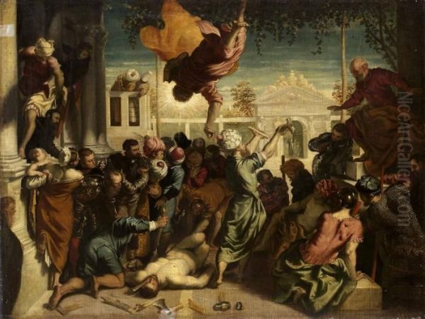 St Oil Painting by Jacopo Robusti, II Tintoretto