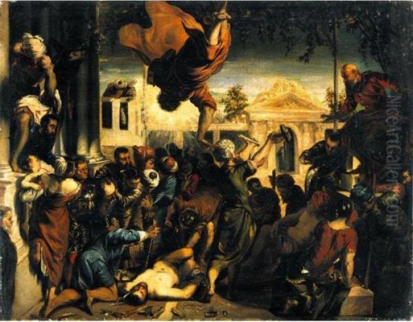 Miracolo Di San Marco (san Marco Libera Lo Schiavo) Oil Painting by Jacopo Robusti, II Tintoretto