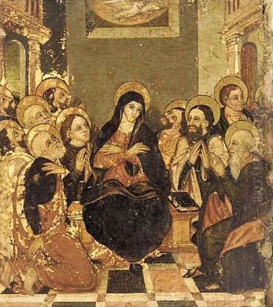 The Pentecost Oil Painting by Dalmatian School